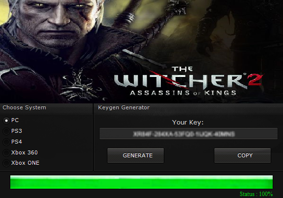 The witcher 2 serial key free download